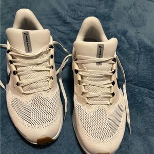 Nike Cream Knit Sneakers with Gum Toe Accent